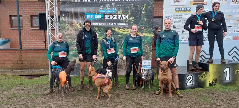Lopers en honden onderweg